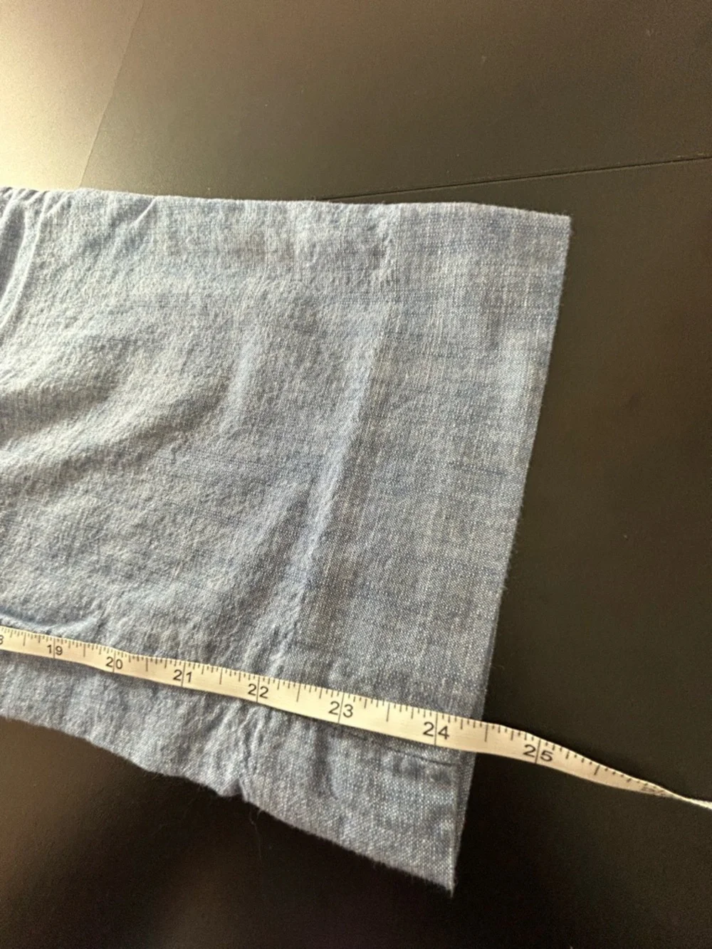 Talbots Women's Perfect Cropped Pant Chambray Light Blue Size 14 Spring Summer